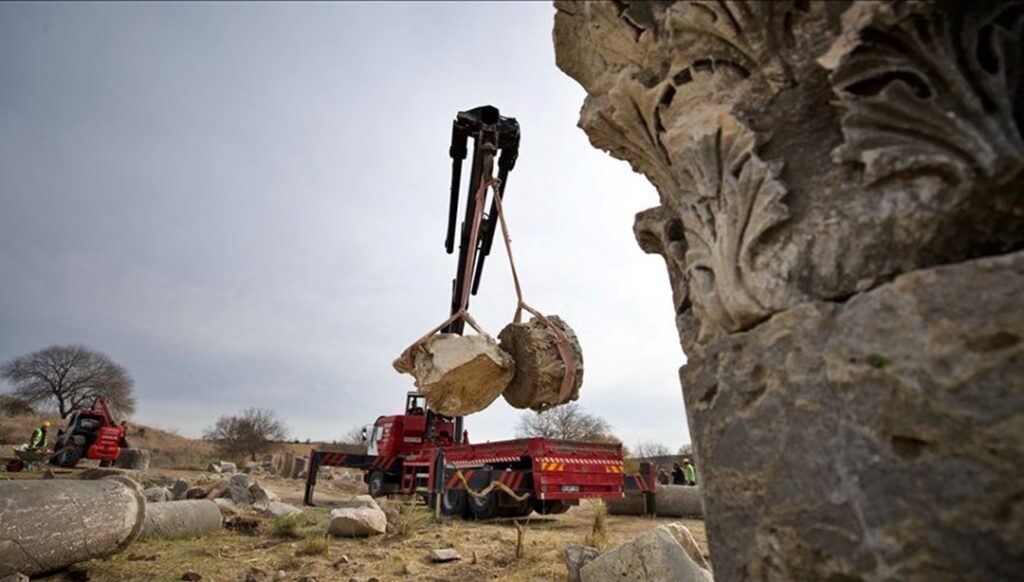 2700 Yıllık Antik Kentte Restorasyon Çalışmaları Devam Ediyor
