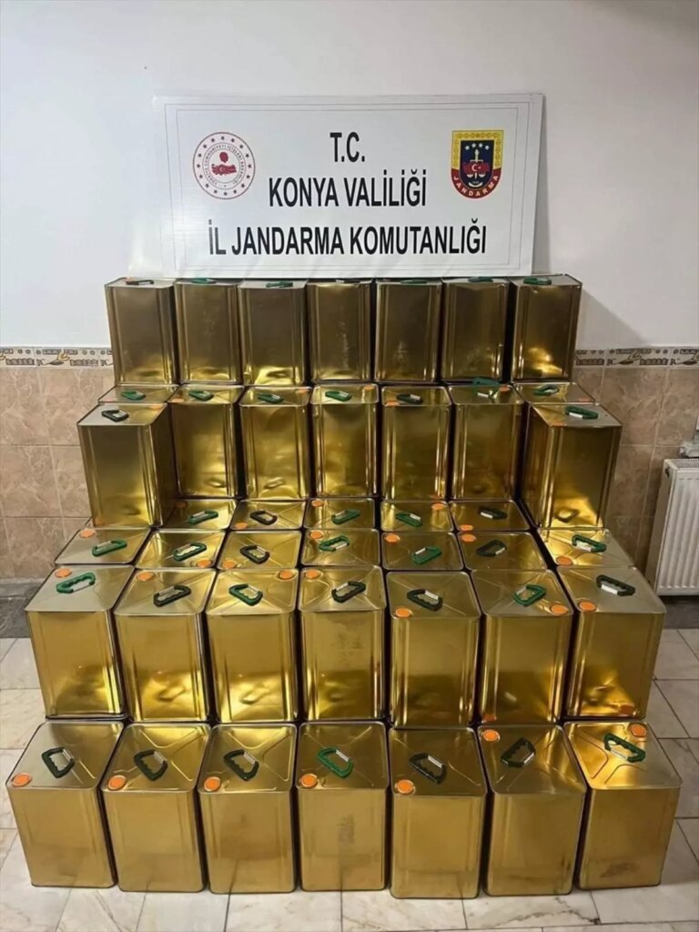 Konya’da 1800 Litre Sahte Zeytinyağı Operasyonu