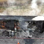 Edirne’de Limon Yüklü Tırın Dorsesi Alev Aldı