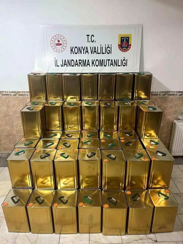 Konya’da Bin 800 Litre Sahte Zeytinyağı Operasyonu
