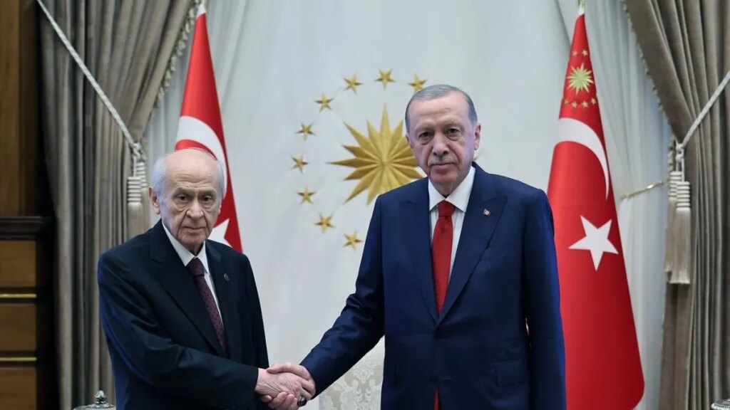 Başkan Erdoğan ve Bahçeli Beştepe’de Görüştü