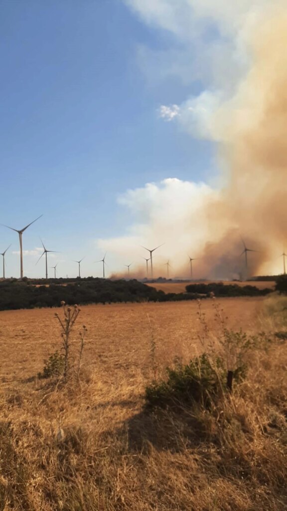 Çanakkale’de Tarım Arazisinde Yangın!