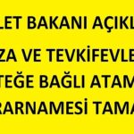 2024 Yılı İsteğe Bağlı Atama Kararnamesi Tamamlandı