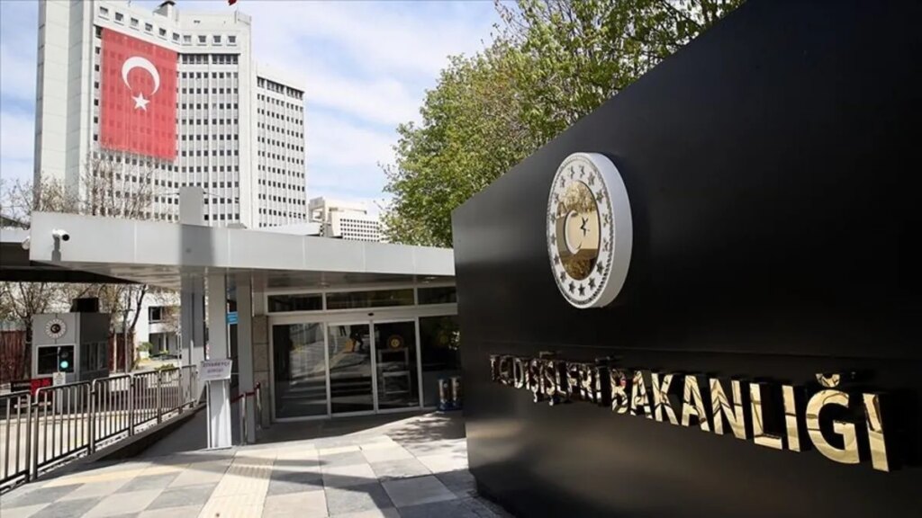 Dışişleri Bakanlığı’ndan Hindistan Büyükelçisi için Taziye Mesajı