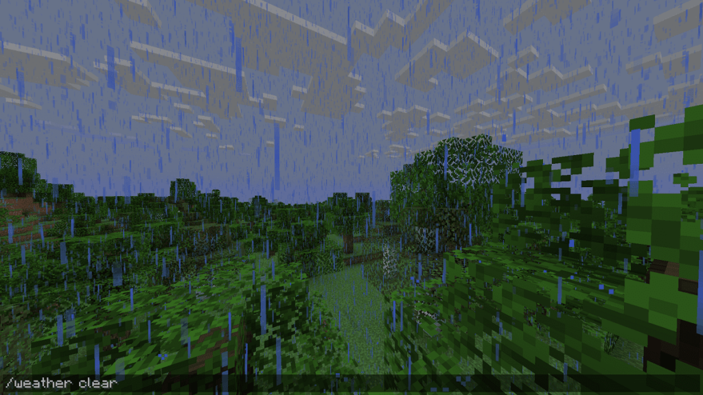 Minecraft’ta Yağmuru Durdurmanın Temel Komutu