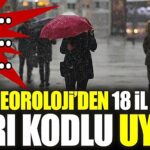 Sarı Kodla Uyarı: Yoğun Yağış ve Olumsuz Hava Koşulları!