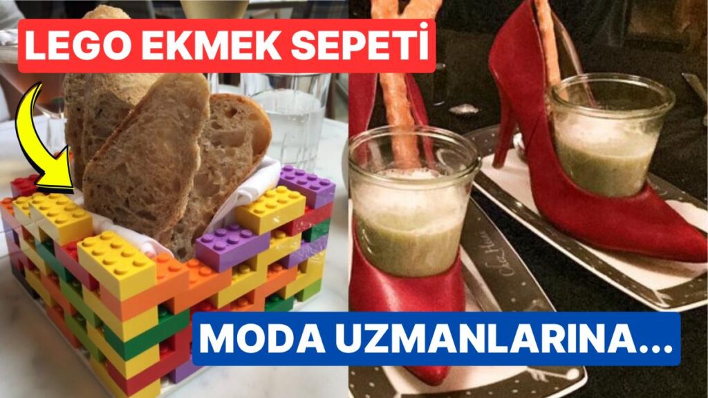 Hangi kafa ile yapıldığı belirsiz restoran sunumları!