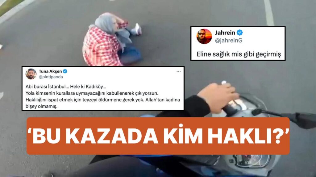 Kadıköy’de Kaza Anı Görüntüleri Olay Yarattı