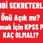 Tıbbi Sekreterlik: 2024 KPSS Puanı Ne Kadar?