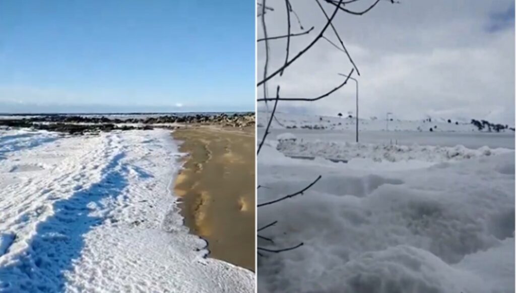 Arjantin Kıyılarında Dalgalar Dondu!
