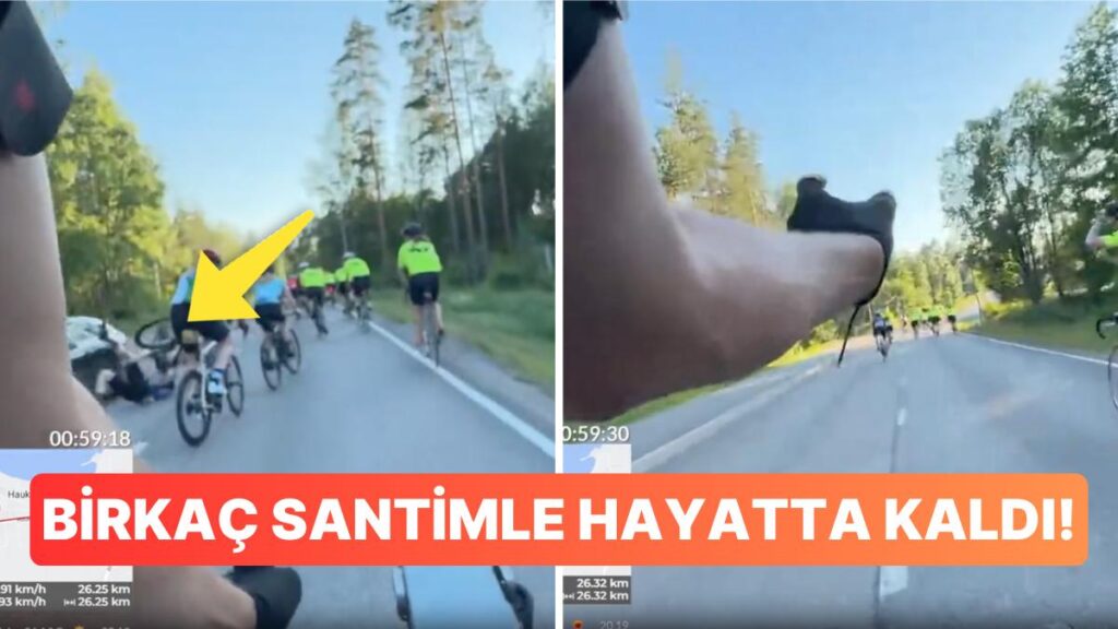 Bisikletçi Ölümden Son Anda Kurtuldu!