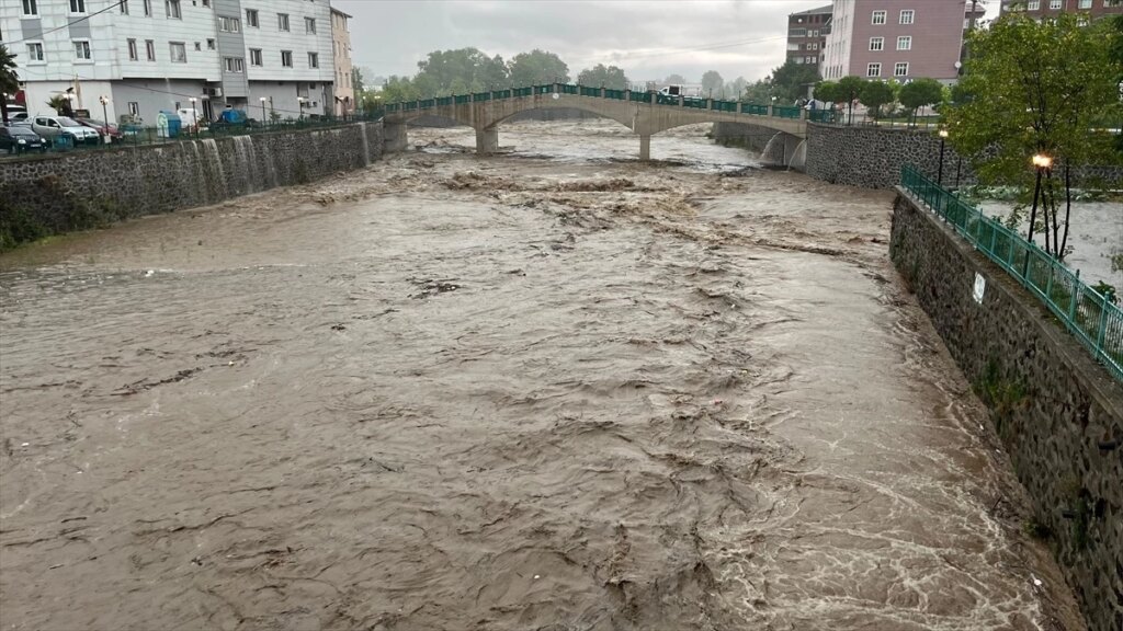 Samsun’da şiddetli yağış tarım arazilerini vurdu
