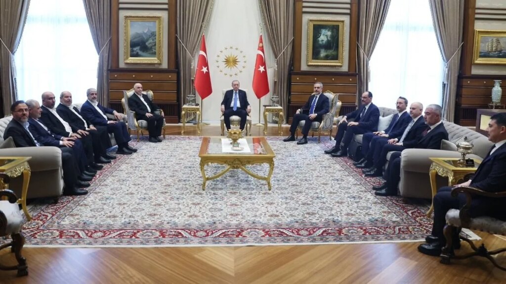 Erdoğan, Hamas Heyetini Kabul Etti