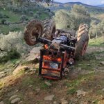 Çine’de Traktör Devrildi, Sürücü Hayatını Kaybetti