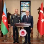 Milli Savunma Bakanı Güler, Azerbaycan Kara Kuvvetleri Komutanı Mirzeyev’i Kabul Etti