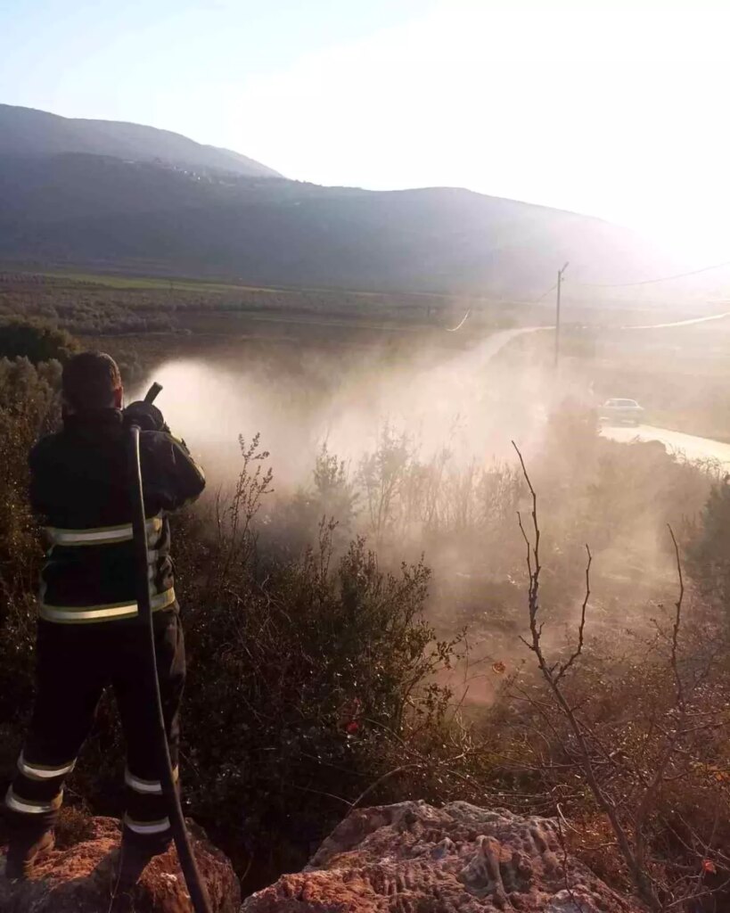 Yayladağı’nda Zeytinlik Yangını Söndürüldü