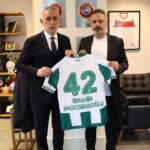 Konyaspor Başkanı Ömer Korkmaz, TFF Başkanı Hacıosmanoğlu’nu ziyaret etti