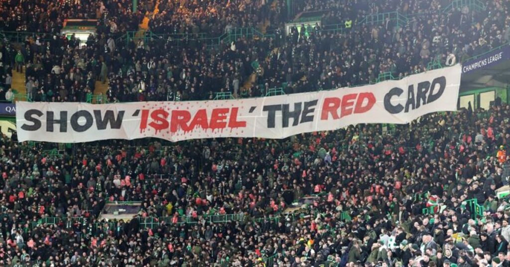 “Celtic Taraftarları İsrail’e Kırmızı Kart Gösterdi”