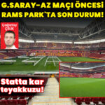 “Kar Yağışı Nedeniyle Galatasaray’ın Maçı İçin Teyakkuzda!”