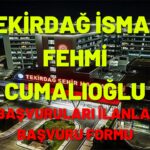 Tekirdağ İsmail Fehmi Cumalıoğlu Şehir Hastanesi Hizmete Açıldı!
