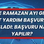 Ramazan Ayında İhtiyaç Sahiplerine Gıda ve Nakit Yardımı Başvuruları Başladı
