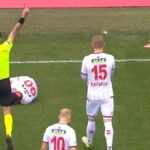 Kocaelispor maçında 26. saniyede kırmızı kart!