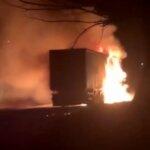 Osmaniye’de Kamyon Alev Aldı!