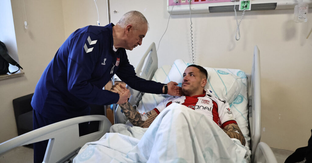 Sivasspor Teknik Direktörü Rey Manaj’ı Ziyaret Etti