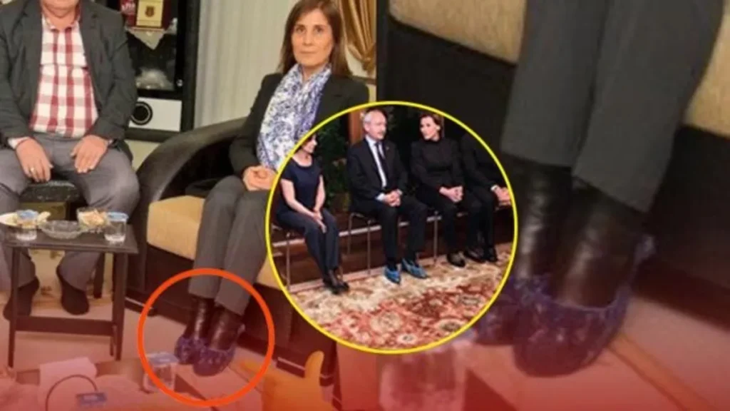 Galos giydi, tepki çekti! Şehit ailesini ziyaretinde skandal görüntü