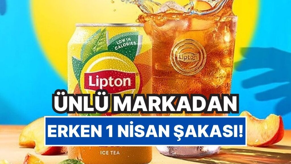 Lipton Ice Tea’den Şeftali Aroması Gidiyor mu?